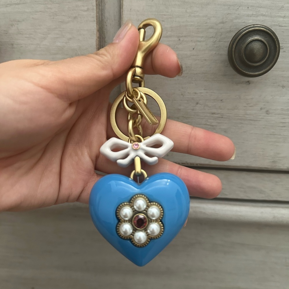 Coach Heart Bag Charm CBH12 NWT